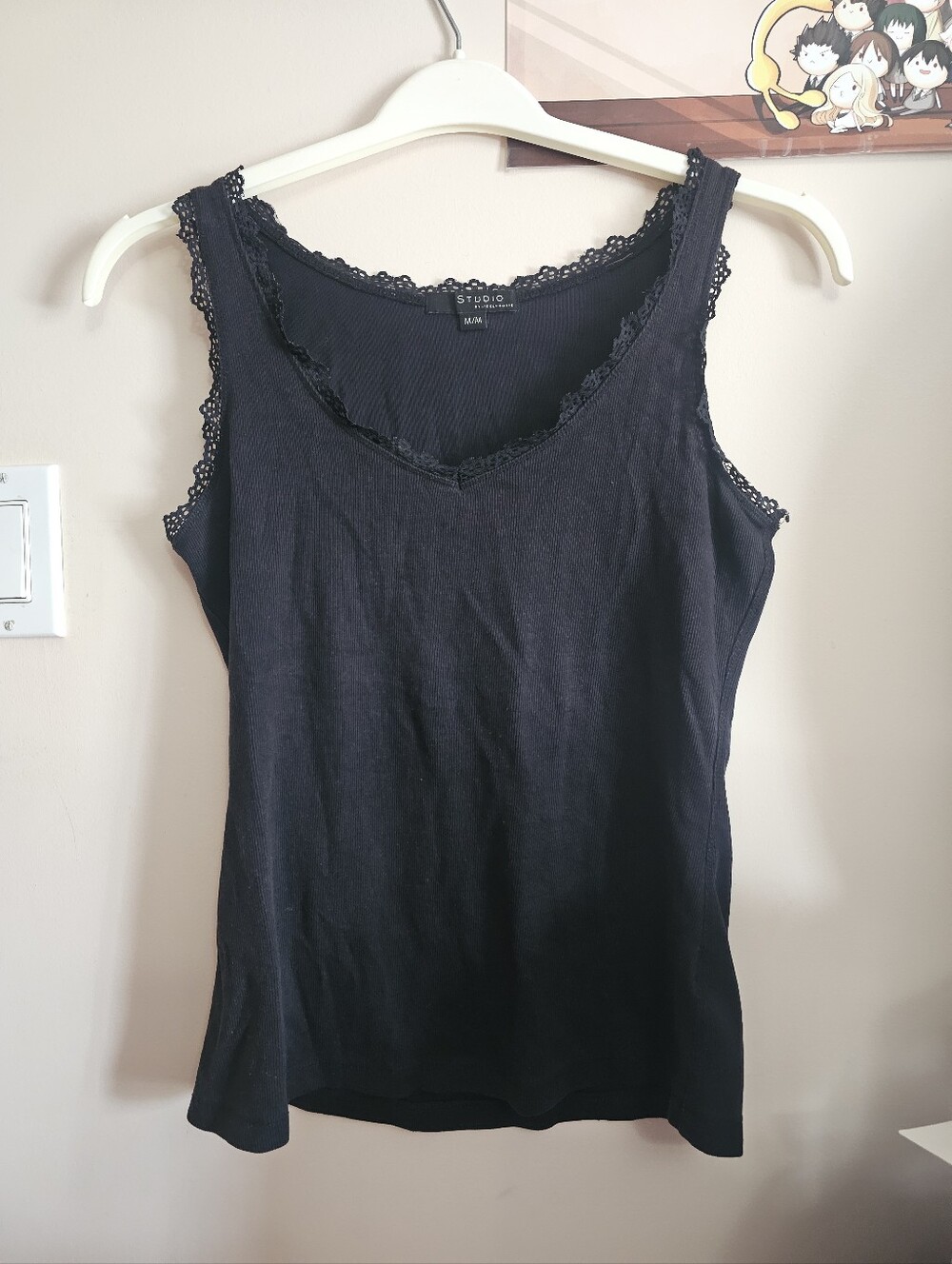 Studio By Liz Claiborne Black Tank Top